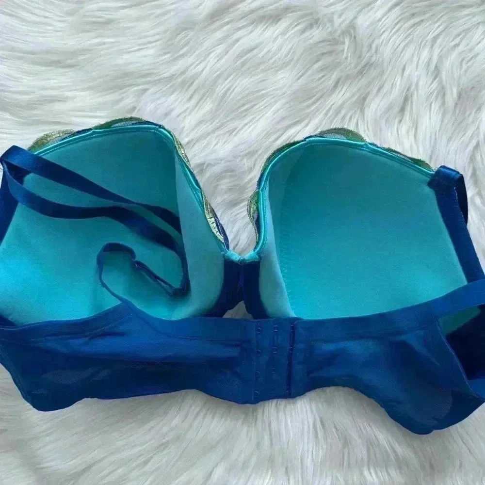 Cacique Embroidered Underwire Full Coverage Bra 42DD - Picture 4 of 6